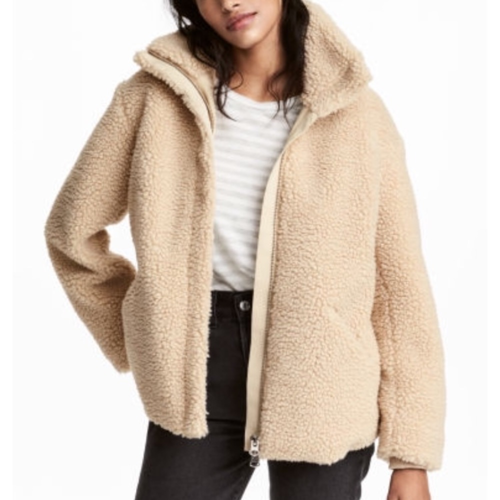 H&M pile jacket (teddy coat)